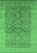 Oriental Emerald Green Traditional Rug, urb877emgrn
