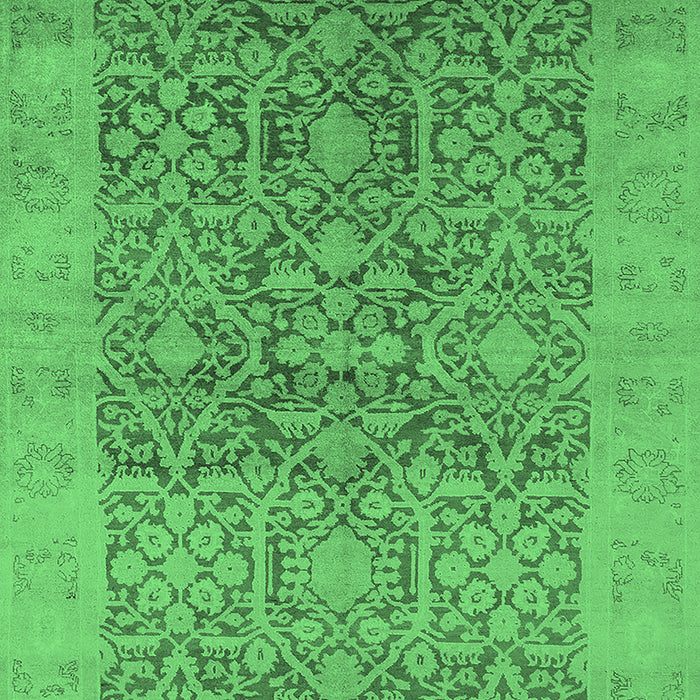Oriental Emerald Green Traditional Rug, urb877emgrn