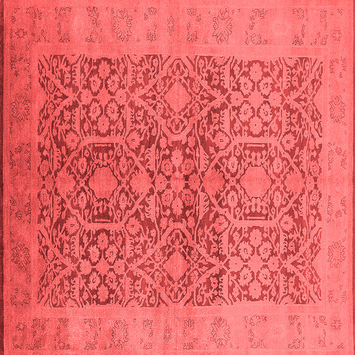 Machine Washable Oriental Red Traditional Rug, wshurb877red