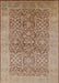 Mid-Century Modern Light Brown Oriental Rug, urb877