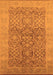 Machine Washable Oriental Orange Traditional Area Rugs, wshurb877org