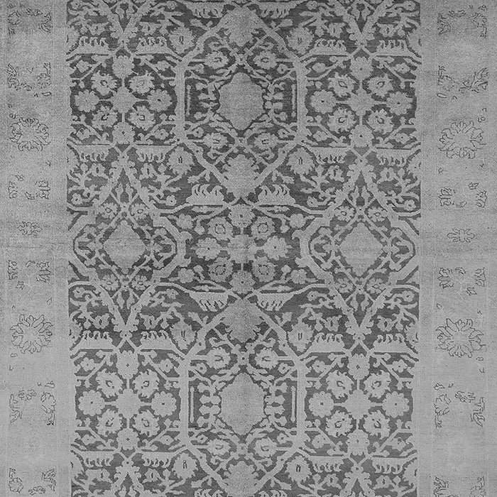 Machine Washable Oriental Gray Traditional Rug, wshurb877gry