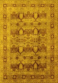 Oriental Yellow Industrial Rug, urb878yw