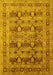 Oriental Yellow Industrial Rug, urb878yw