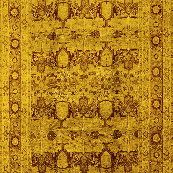 Oriental Yellow Industrial Rug, urb878yw
