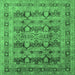 Square Oriental Emerald Green Industrial Rug, urb878emgrn