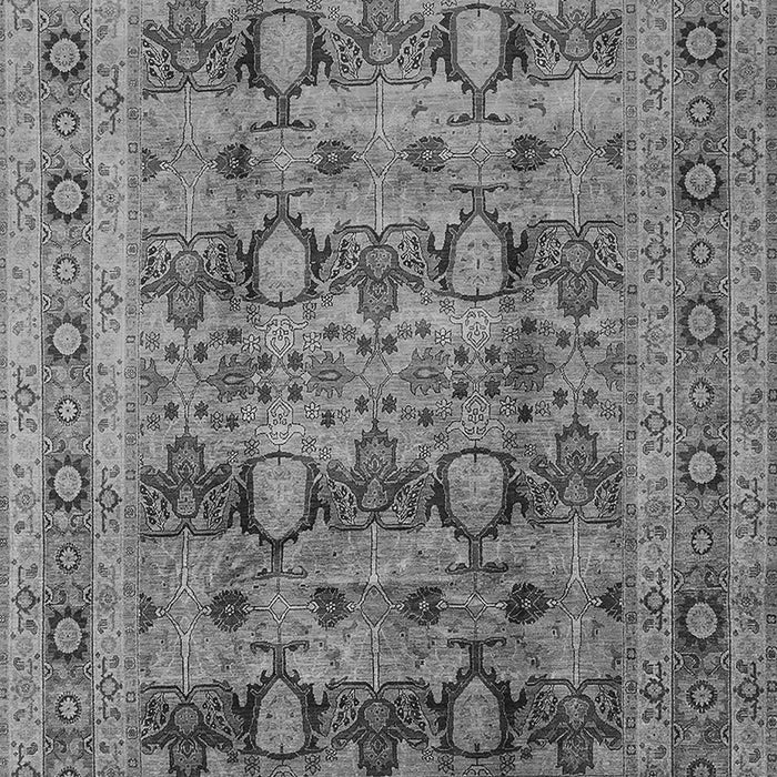 Machine Washable Oriental Gray Industrial Rug, wshurb878gry