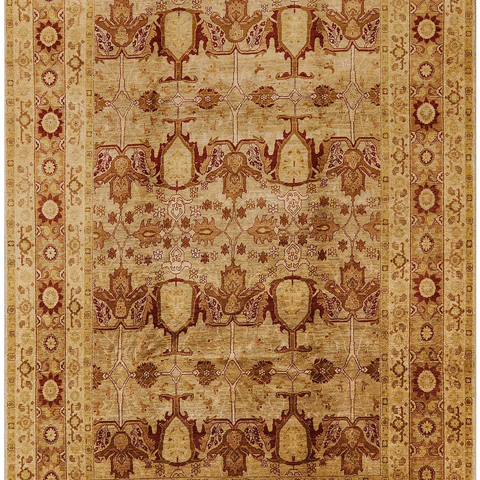 Mid-Century Modern Mahogany Brown Oriental Rug, urb878