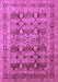 Machine Washable Oriental Purple Industrial Area Rugs, wshurb878pur