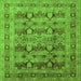 Square Oriental Green Industrial Rug, urb878grn