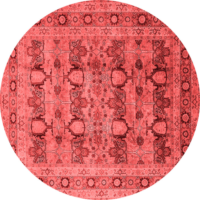 Machine Washable Oriental Red Industrial Rug, wshurb878red