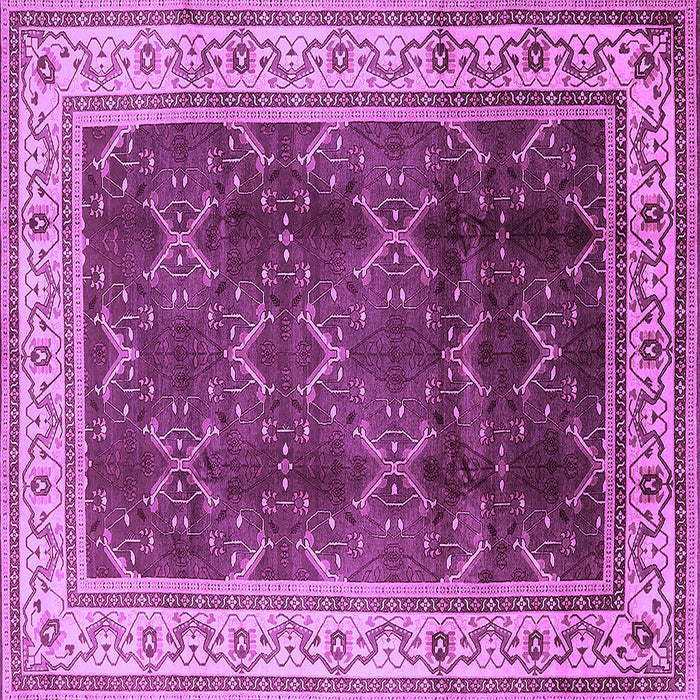 Square Oriental Purple Traditional Rug, urb879pur