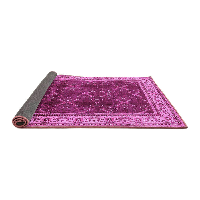 Sideview of Oriental Pink Traditional Rug, urb879pnk