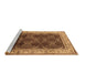 Sideview of Machine Washable Oriental Brown Traditional Rug, wshurb879brn