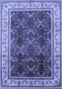 Oriental Blue Traditional Rug, urb879blu