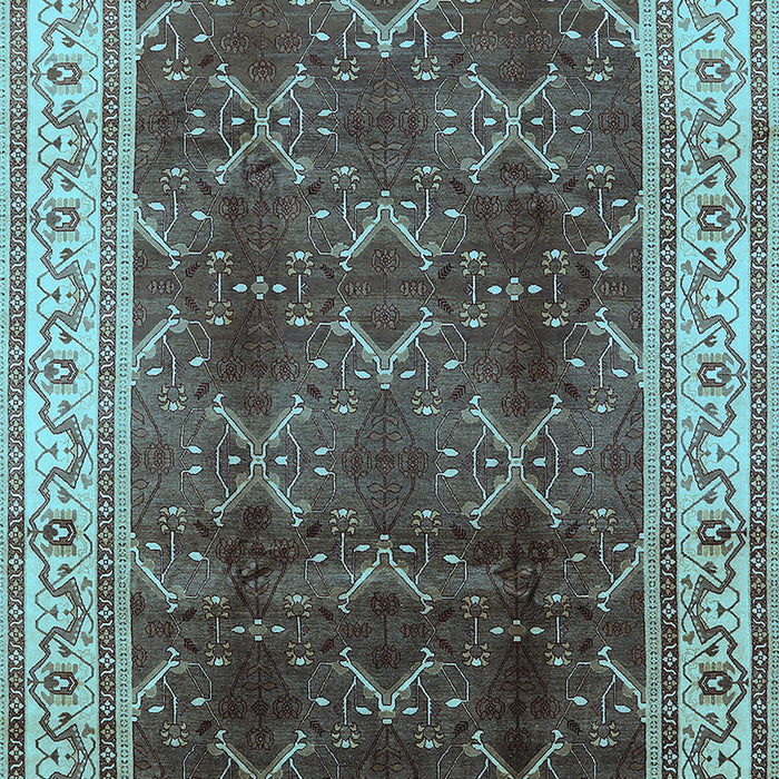 Oriental Light Blue Traditional Rug, urb879lblu
