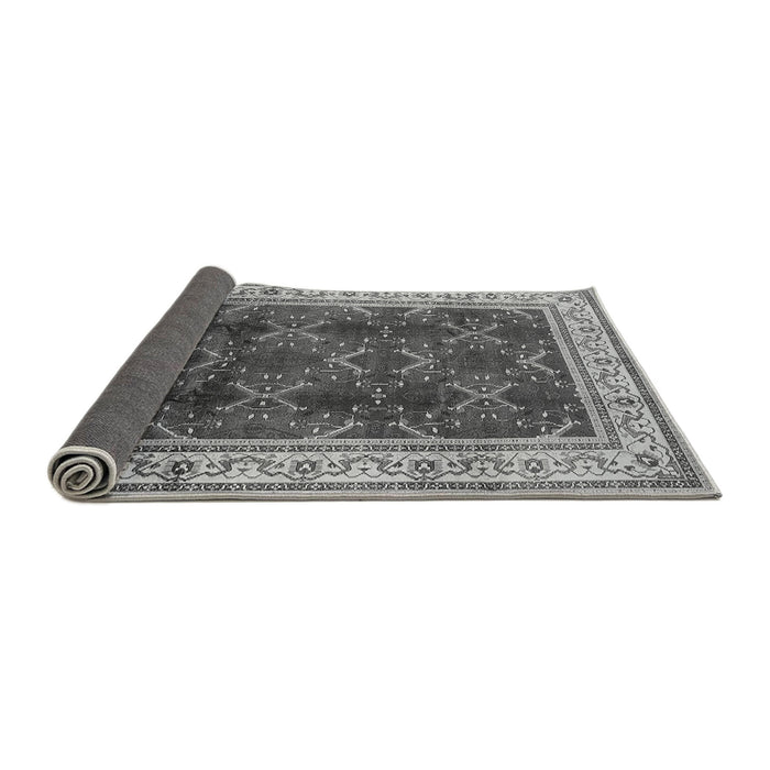 Sideview of Oriental Gray Traditional Rug, urb879gry