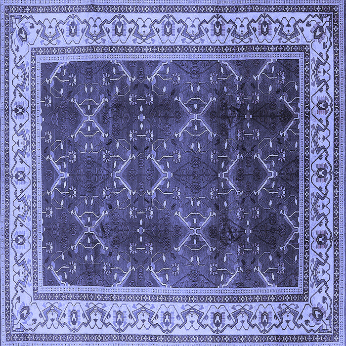 Square Oriental Blue Traditional Rug, urb879blu