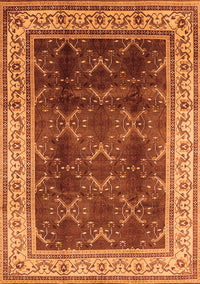 Oriental Orange Traditional Rug, urb879org