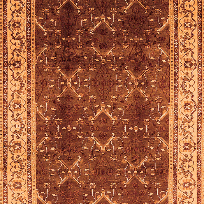 Oriental Orange Traditional Rug, urb879org