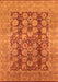 Oriental Orange Traditional Rug, urb880org