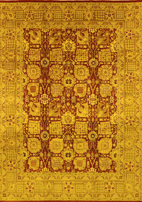 Oriental Yellow Traditional Rug, urb880yw