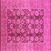 Square Oriental Pink Traditional Rug, urb880pnk