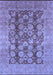 Machine Washable Oriental Blue Traditional Rug, wshurb880blu