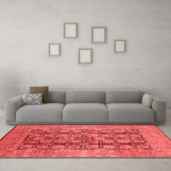 Traditional Red Washable Rugs