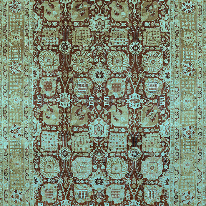 Oriental Light Blue Traditional Rug, urb880lblu