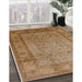 Machine Washable Industrial Modern Peru Brown Rug in a Family Room, wshurb881