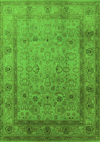 Oriental Green Traditional Rug, urb881grn