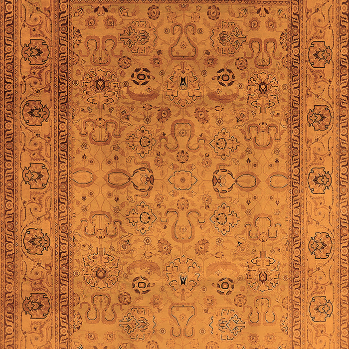 Oriental Orange Traditional Rug, urb881org