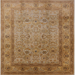 Square Machine Washable Industrial Modern Peru Brown Rug, wshurb881