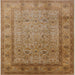 Square Machine Washable Industrial Modern Peru Brown Rug, wshurb881