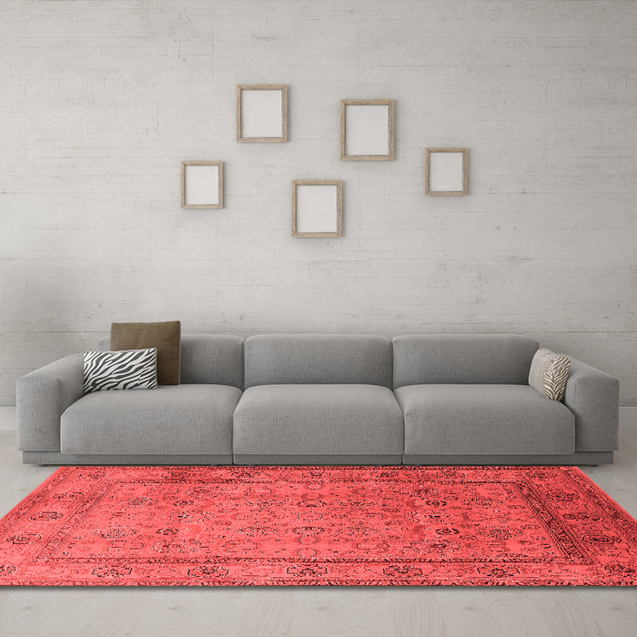 Traditional Red Washable Rugs