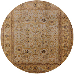 Round Machine Washable Industrial Modern Peru Brown Rug, wshurb881