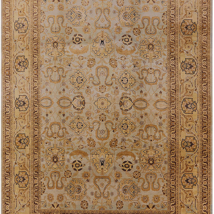 Mid-Century Modern Brown Oriental Rug, urb881