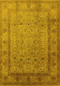 Oriental Yellow Traditional Rug, urb881yw
