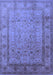 Oriental Blue Traditional Rug, urb881blu