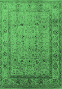 Oriental Emerald Green Traditional Rug, urb881emgrn