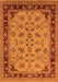 Machine Washable Oriental Orange Traditional Area Rugs, wshurb882org