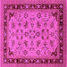 Square Oriental Pink Traditional Rug, urb882pnk