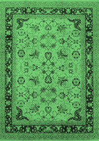 Oriental Emerald Green Traditional Rug, urb882emgrn