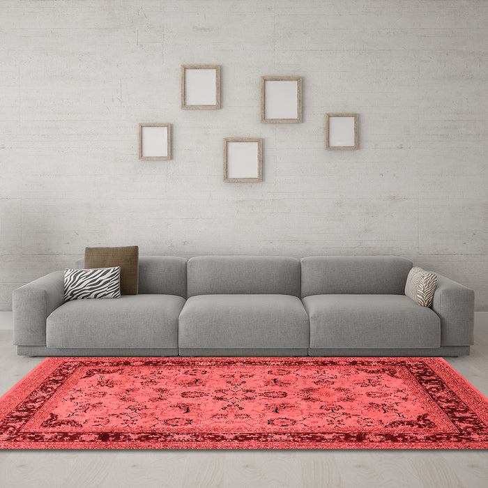 Traditional Red Washable Rugs