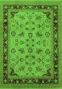 Oriental Green Traditional Rug, urb882grn