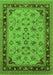 Oriental Green Traditional Rug, urb882grn