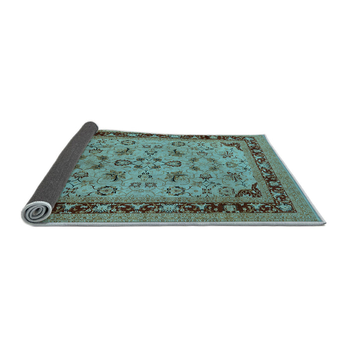 Sideview of Oriental Light Blue Traditional Rug, urb882lblu