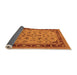 Sideview of Oriental Orange Traditional Rug, urb882org