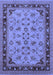 Machine Washable Oriental Blue Traditional Rug, wshurb882blu